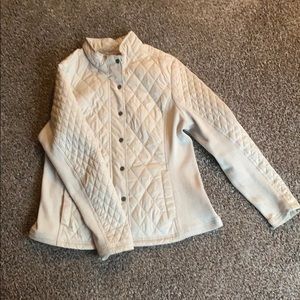 Women’s plus-size quilted zip-up jacket